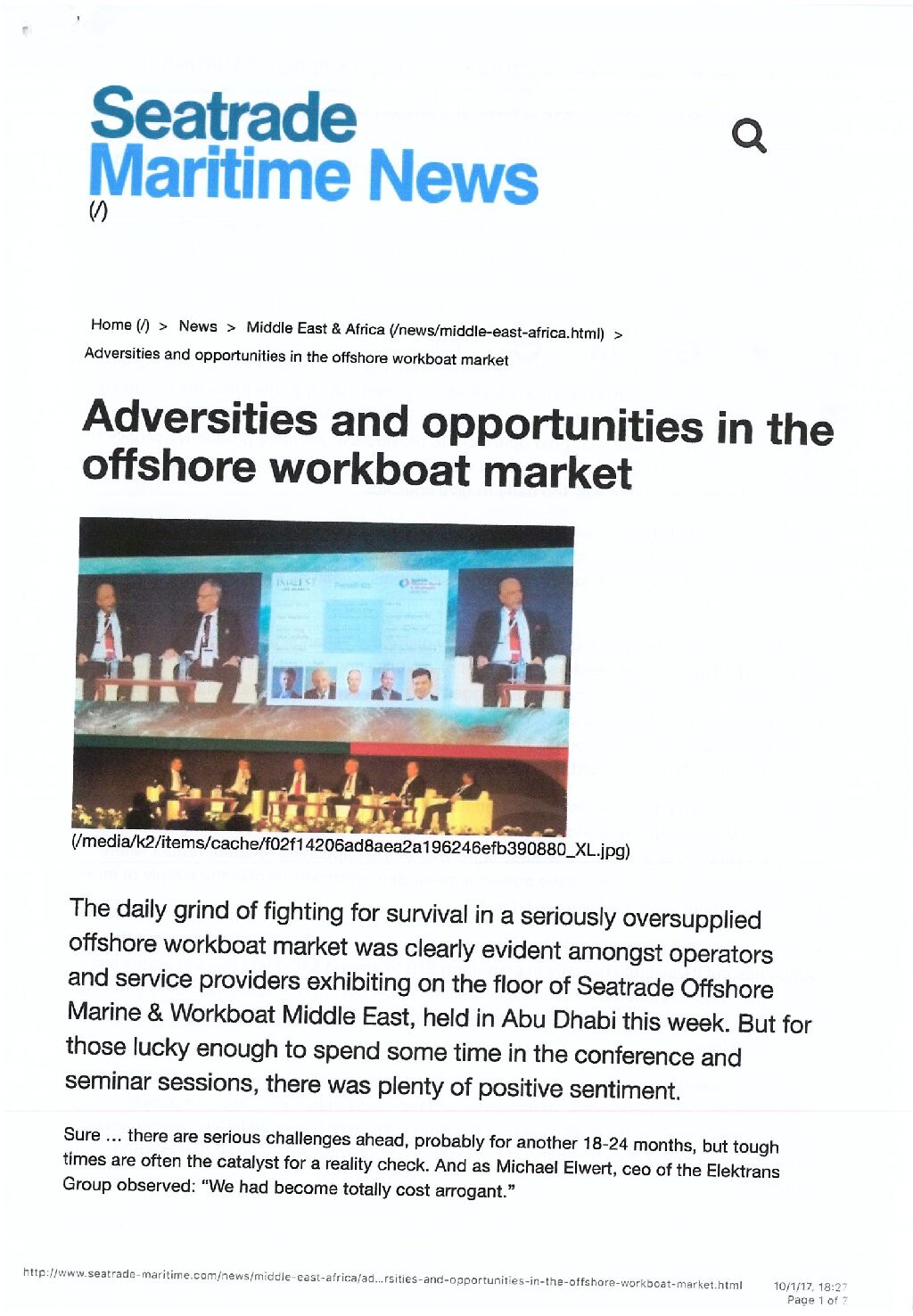 Seatrade – September 2017